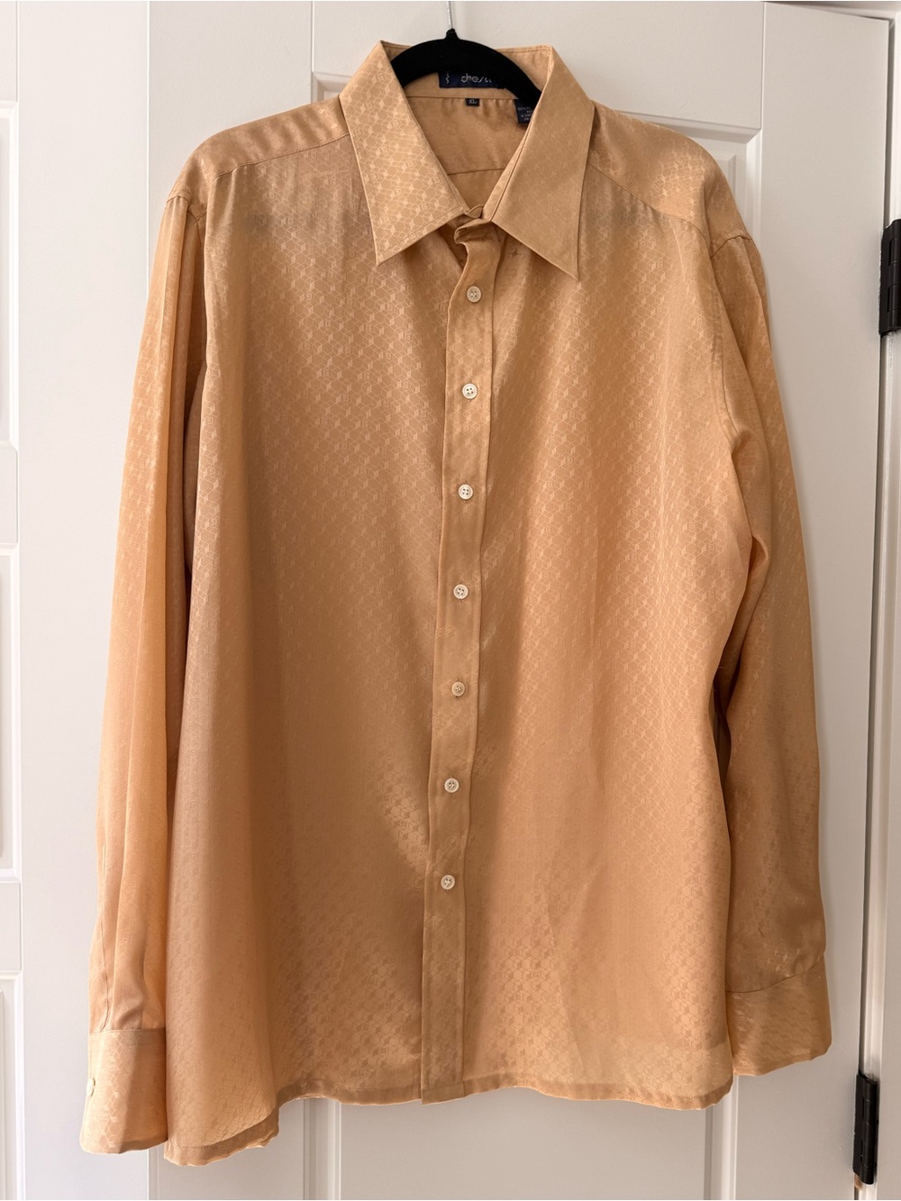 Vintage Givenchy for Chesa Men's Dress Shirt in Light Tan